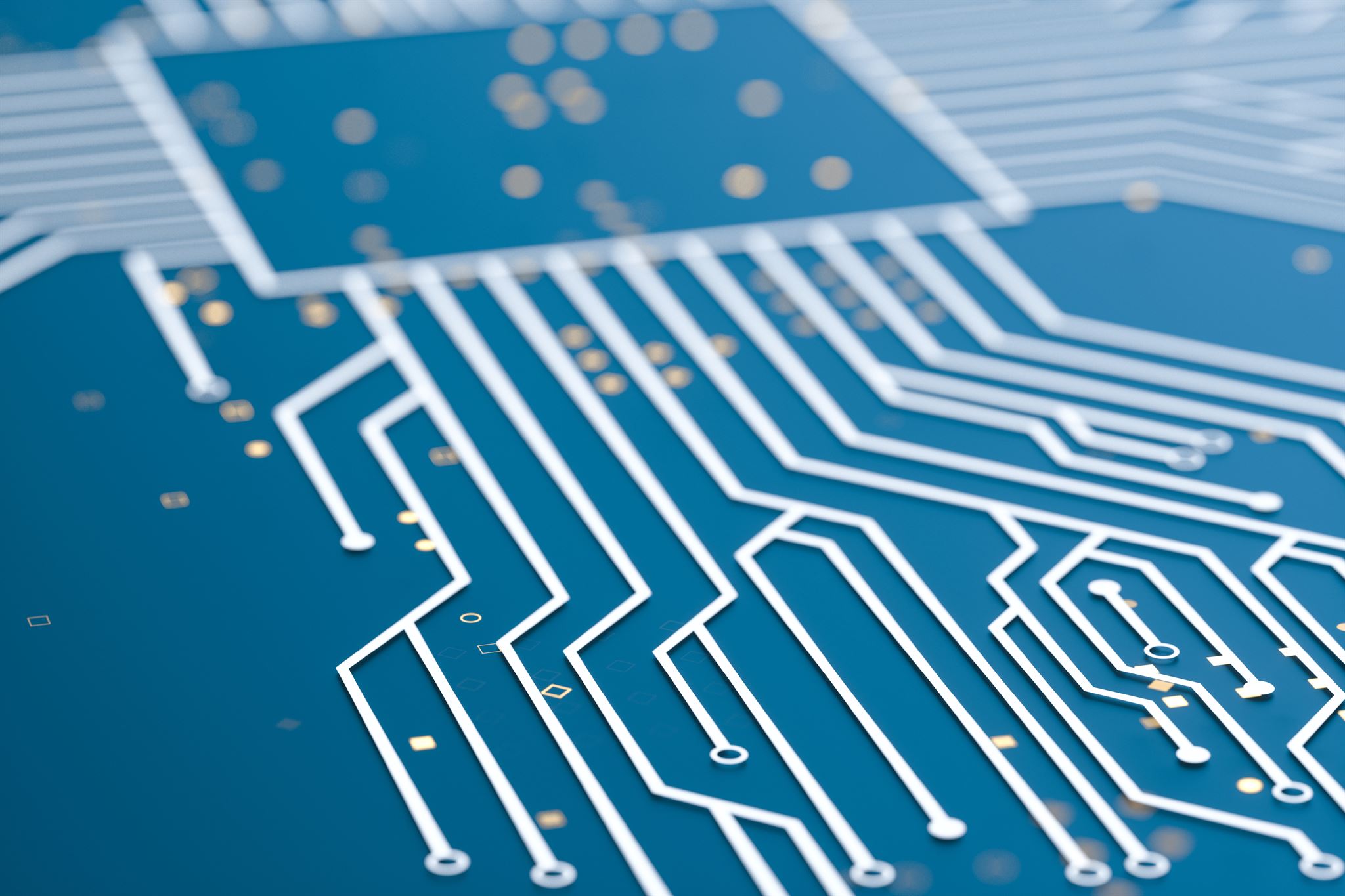Blue-circuit-board