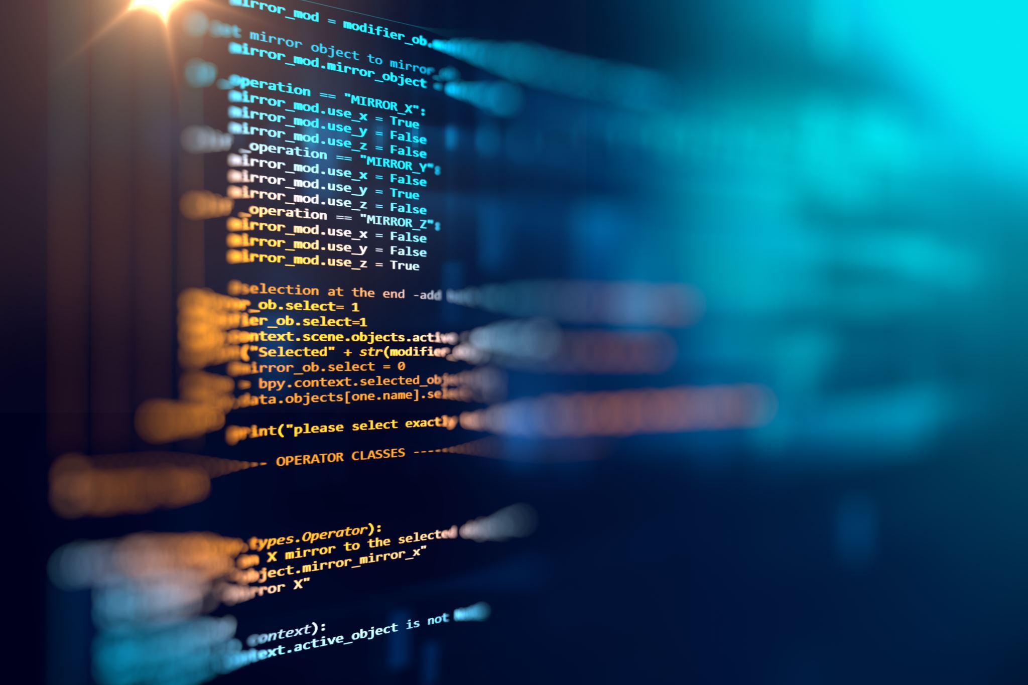 Computer-script-on-a-screen