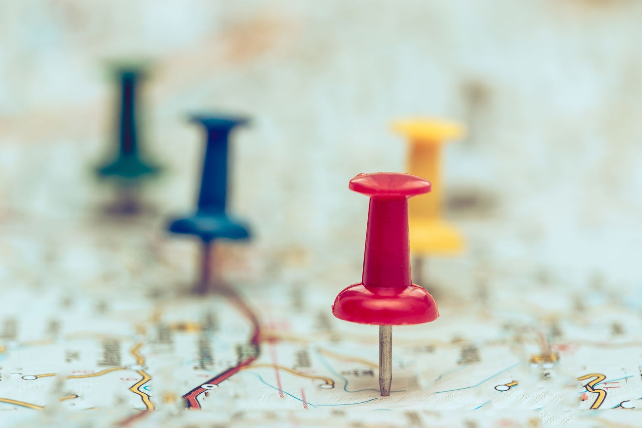Pins-in-a-map